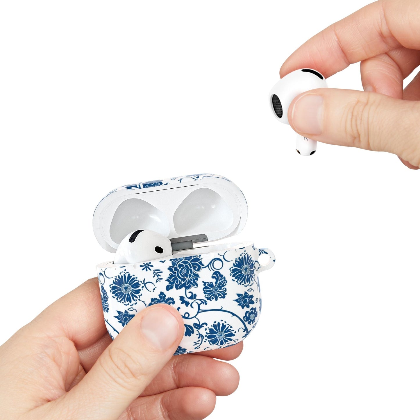 AirPod Case — Blue Floral Porcelain Pattern Protective Cover - DIGITAL X