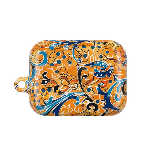 AirPods Case β Orange Blue Floral Pattern Protective Cover - DIGITAL X