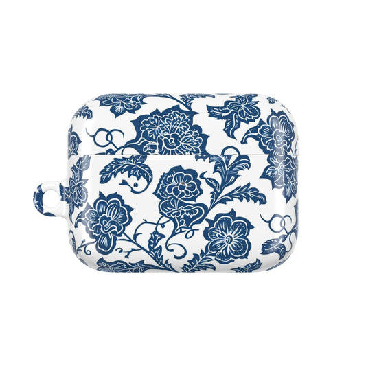 Blue Floral Porcelain AirPod Case - DIGITAL X