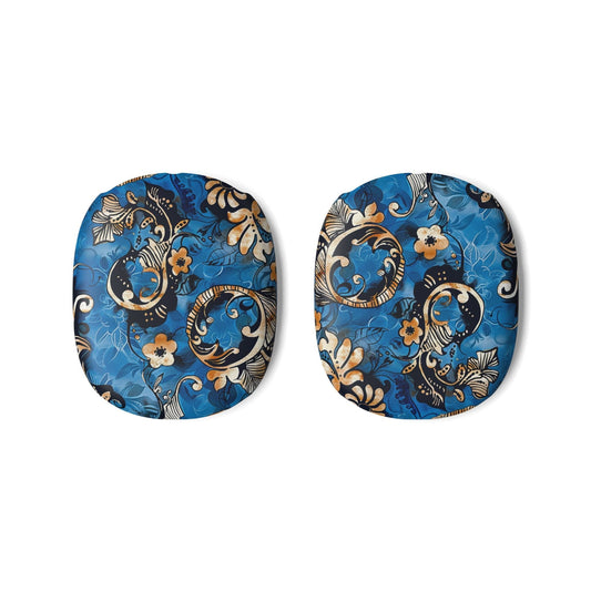 Floral Baroque AirPod Max Case – Blue Decorative Headphone Covers - DIGITAL X