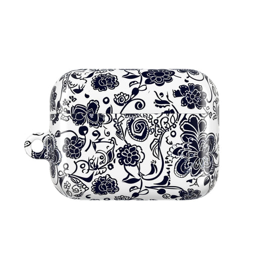 Floral Paisley AirPod Case – Black & White Protective Charging Case - DIGITAL X