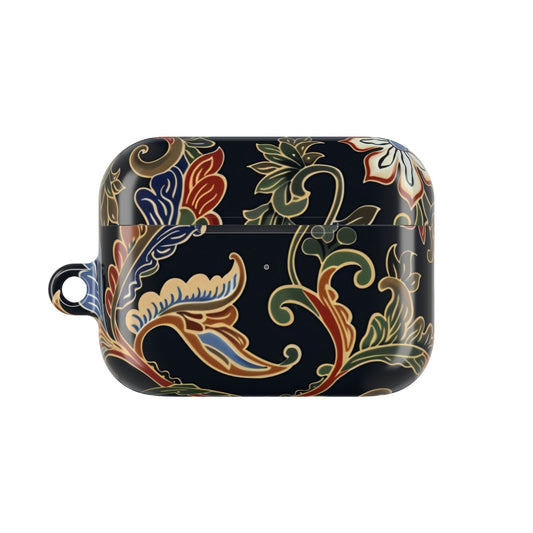 Floral Paisley AirPods Case β Vintage Black Protective Cover - DIGITAL X