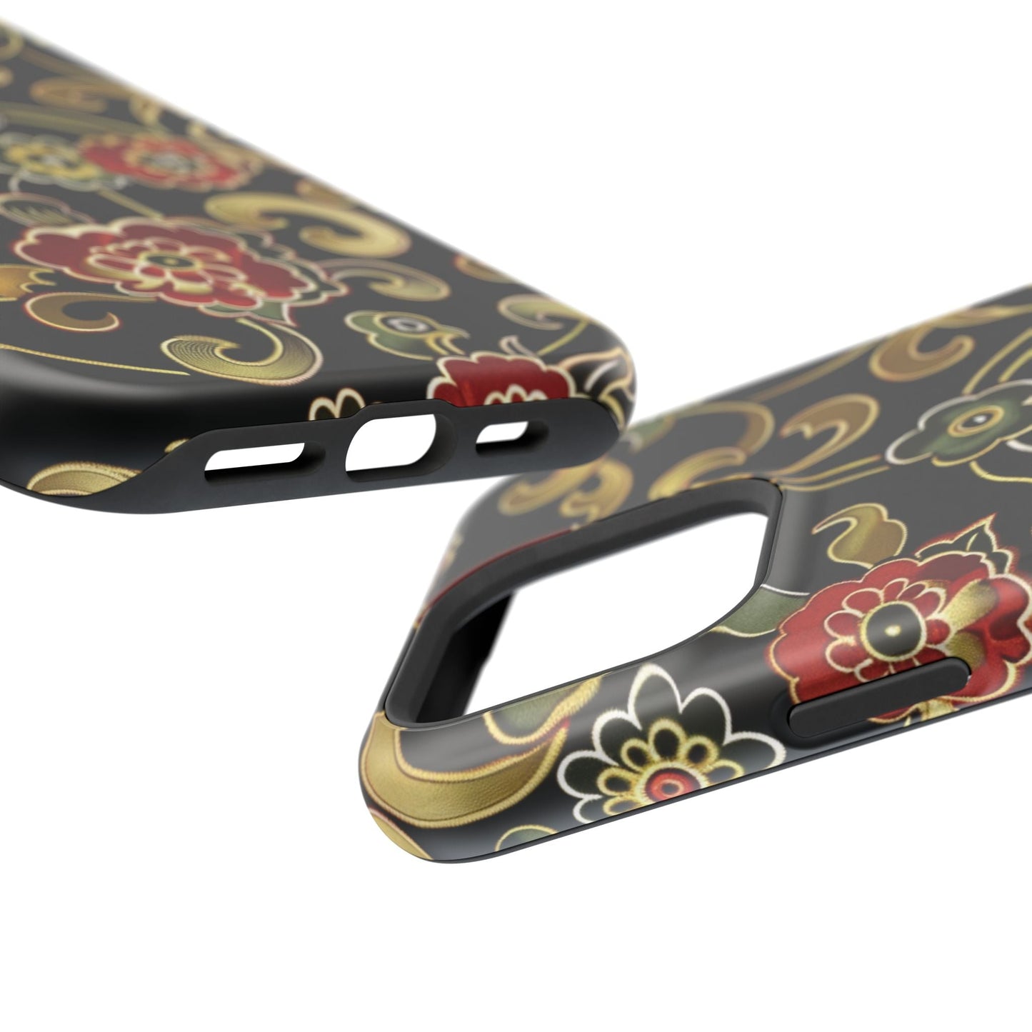 Floral Scroll Magnetic Impact - Resistant Phone Case - DIGITAL X