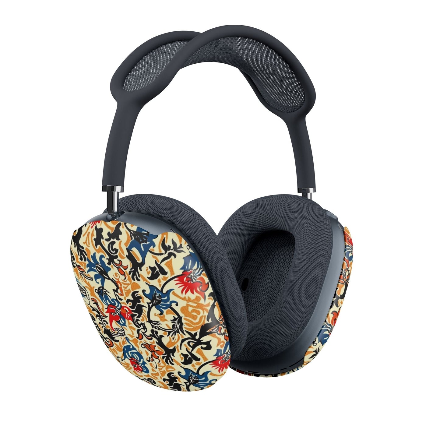 Floral Vine Pattern AirPod Max Earcup Covers — Vintage Botanical Design - DIGITAL X