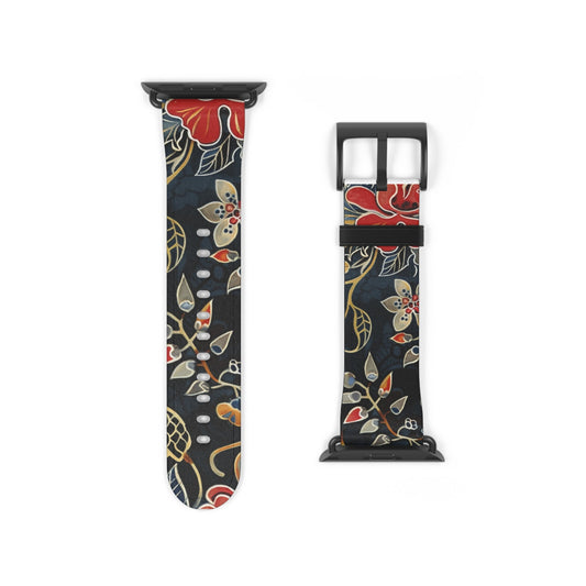 Floral Vintage Watch Band — Dark Botanical Apple Watch Strap - DIGITAL X
