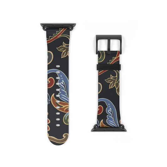 Paisley Floral Watch Band — Vintage Boho Apple Watch Strap - DIGITAL X