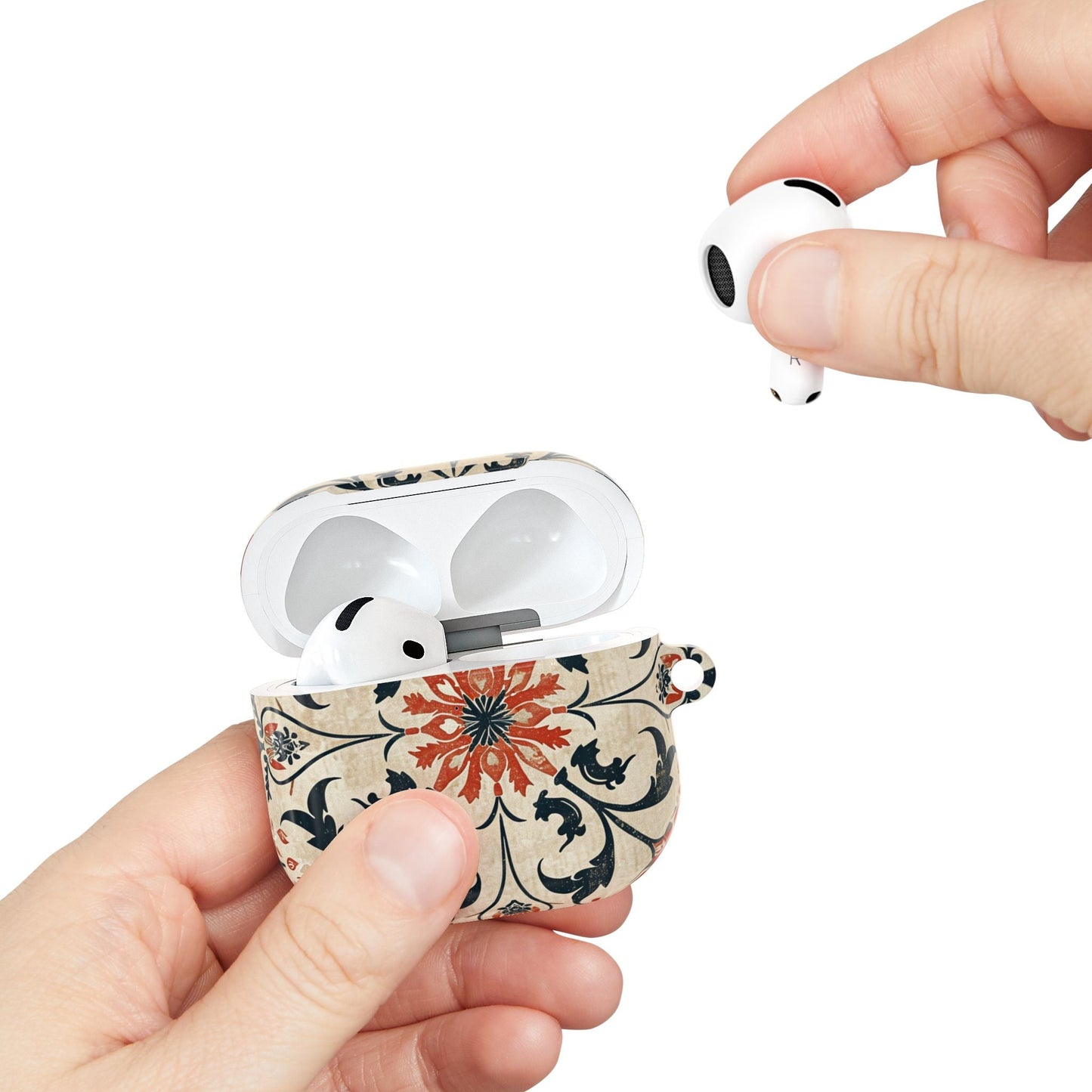 Vintage Tile Pattern AirPod Case — Floral Moroccan - Inspired Protective Cover - DIGITAL X
