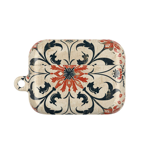Vintage Tile Pattern AirPod Case — Floral Moroccan - Inspired Protective Cover - DIGITAL X