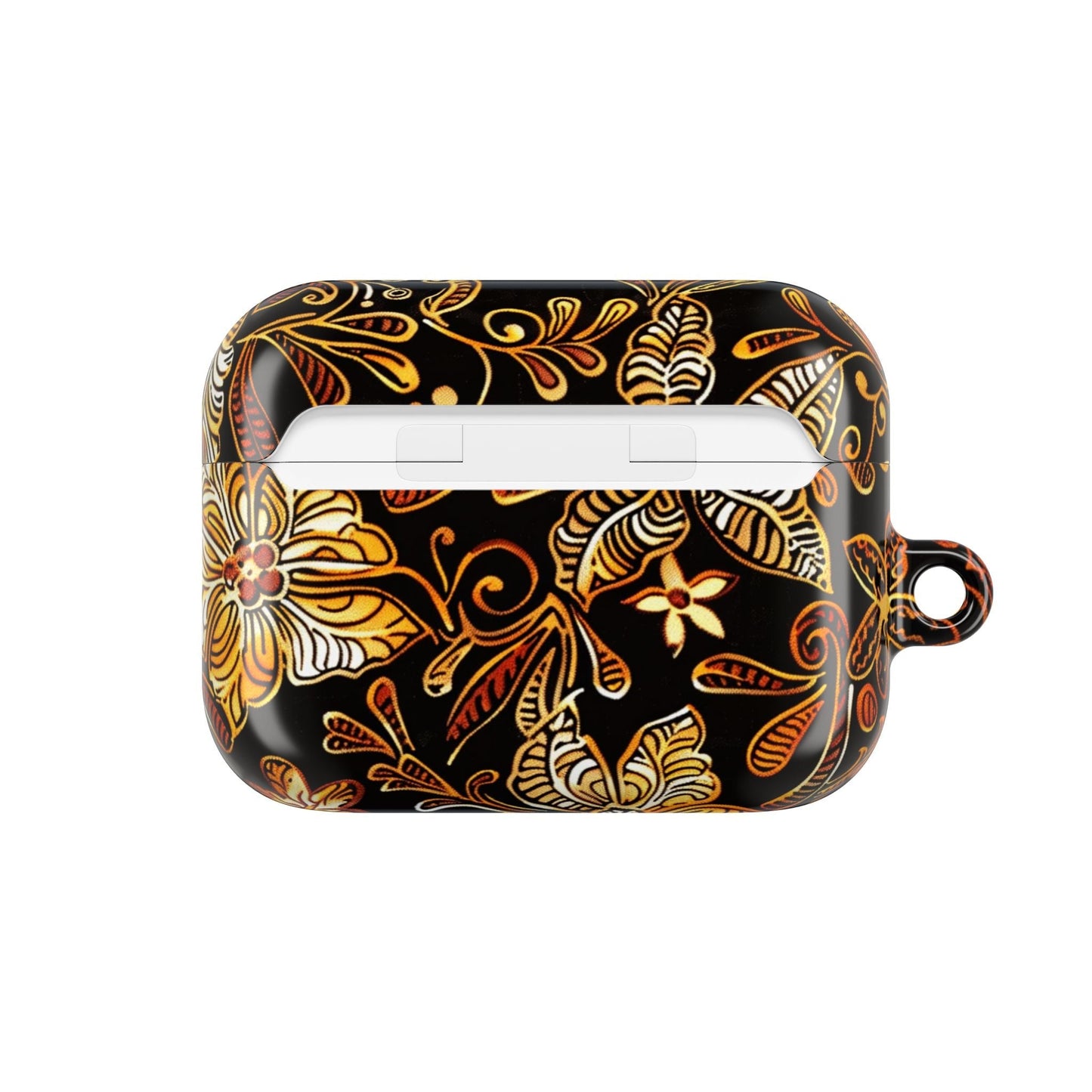 AirPod Case — Black & Gold Floral Batik Protective Cover - DIGITAL X