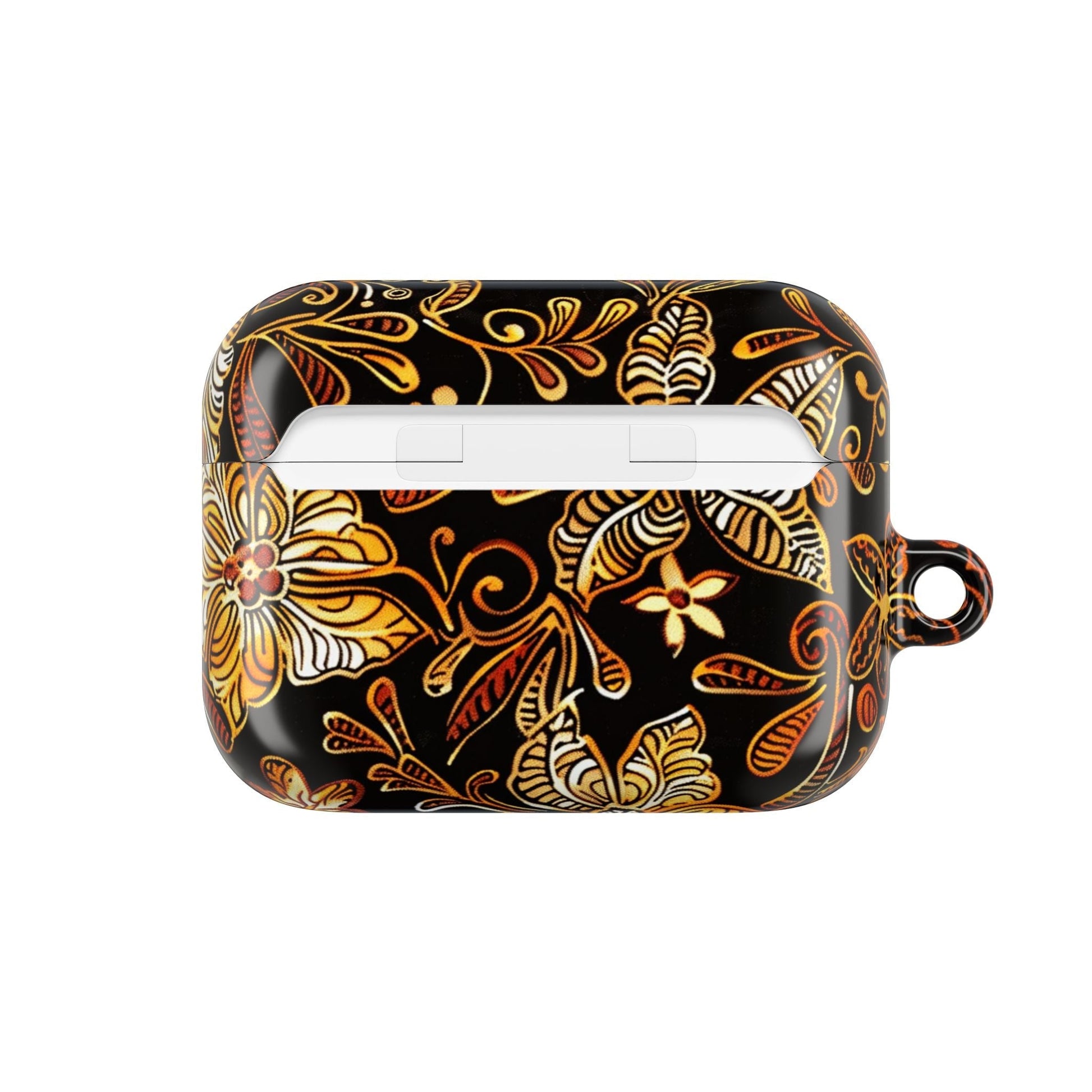 AirPod Case — Black & Gold Floral Batik Protective Cover - DIGITAL X