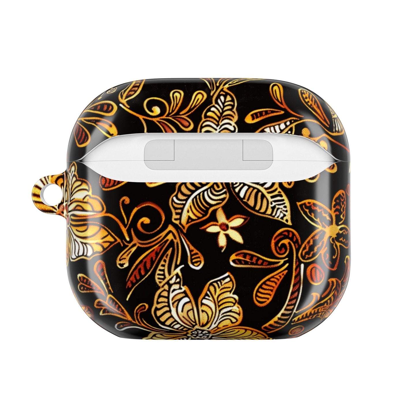 AirPod Case — Black & Gold Floral Batik Protective Cover - DIGITAL X