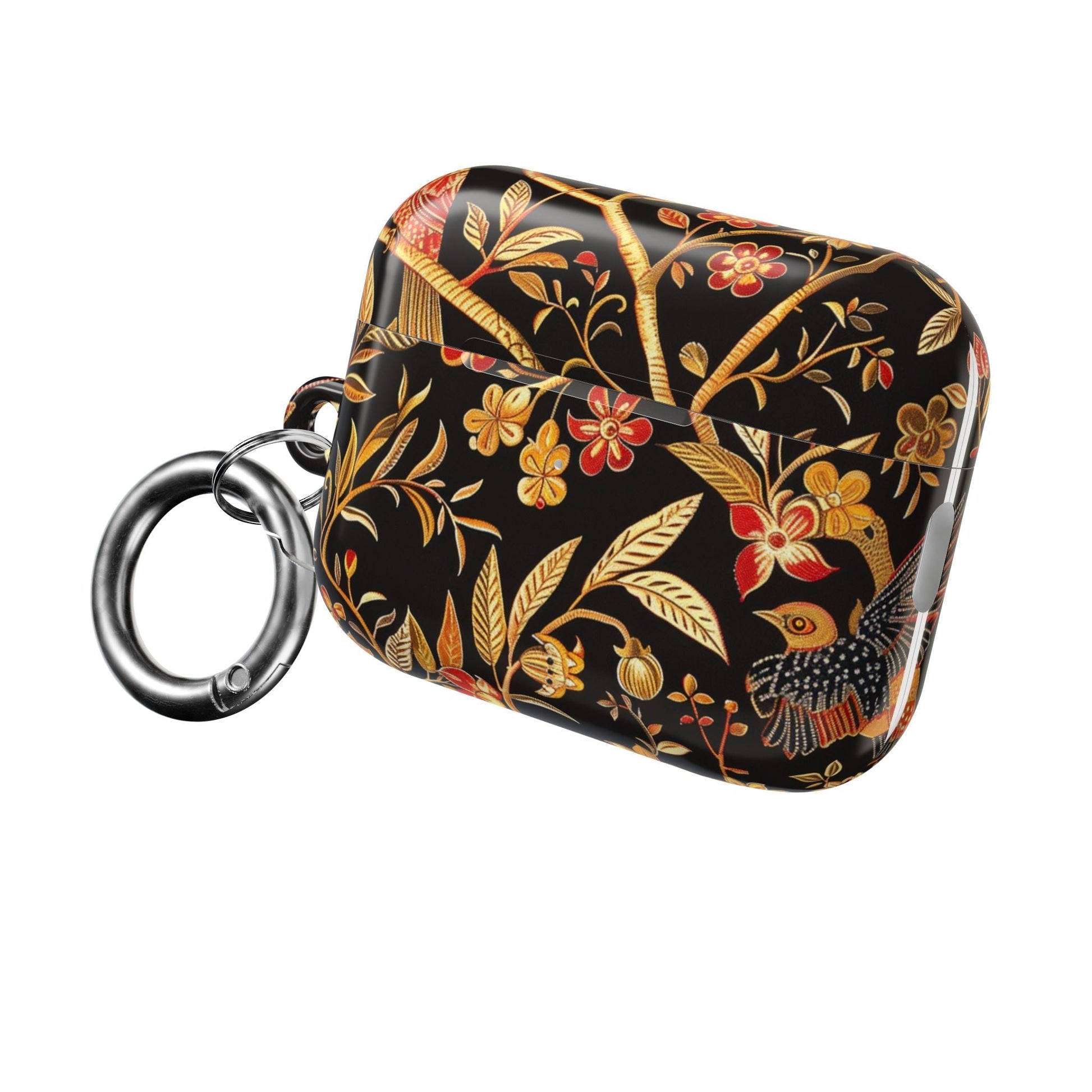 AirPod Case — Black & Gold Floral Bird Protective Case - DIGITAL X