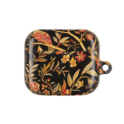 AirPod Case — Black & Gold Floral Bird Protective Case - DIGITAL X