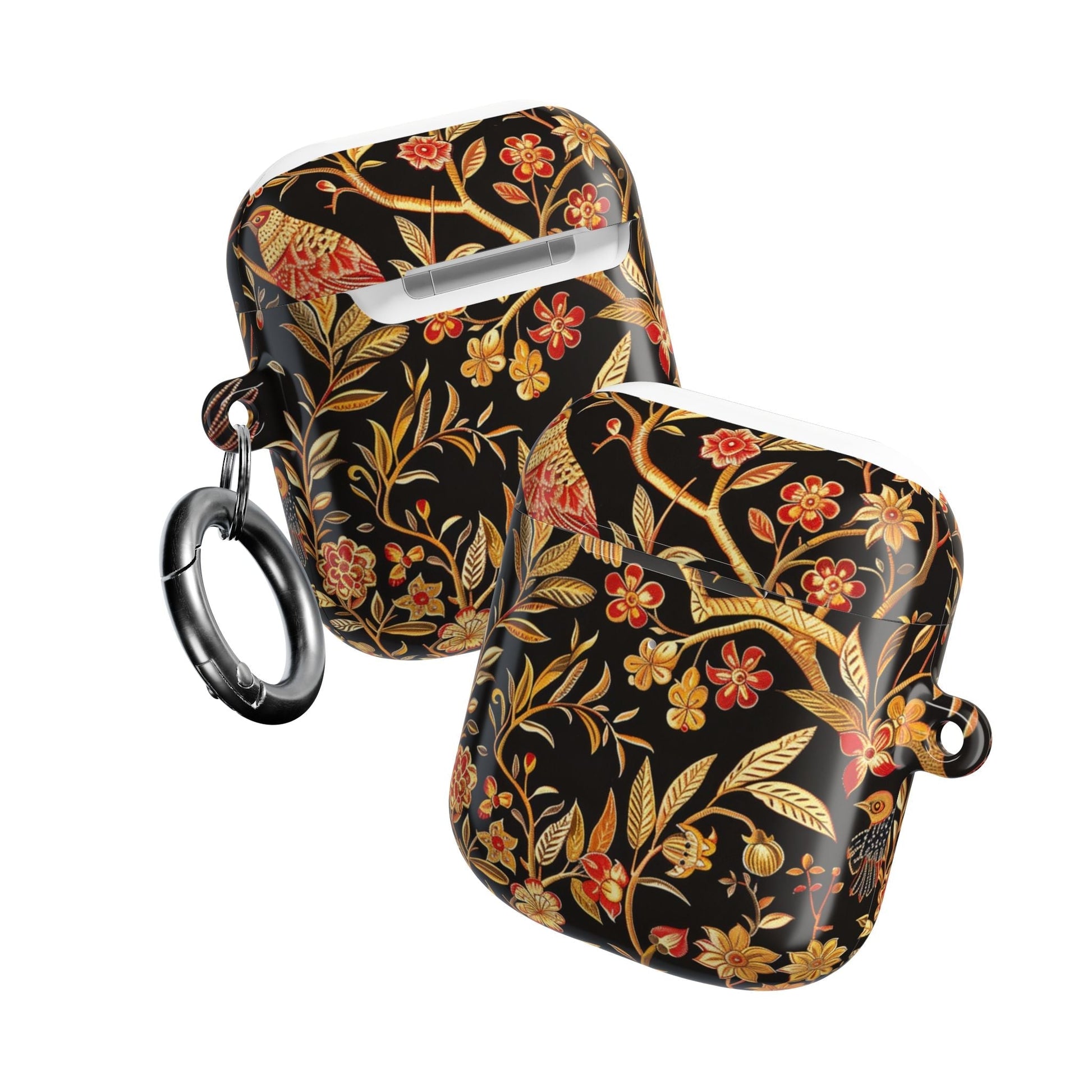 AirPod Case — Black & Gold Floral Bird Protective Case - DIGITAL X