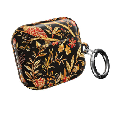 AirPod Case — Black & Gold Floral Bird Protective Case - DIGITAL X
