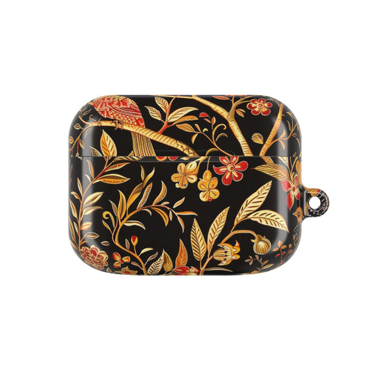 AirPod Case — Black & Gold Floral Bird Protective Case - DIGITAL X