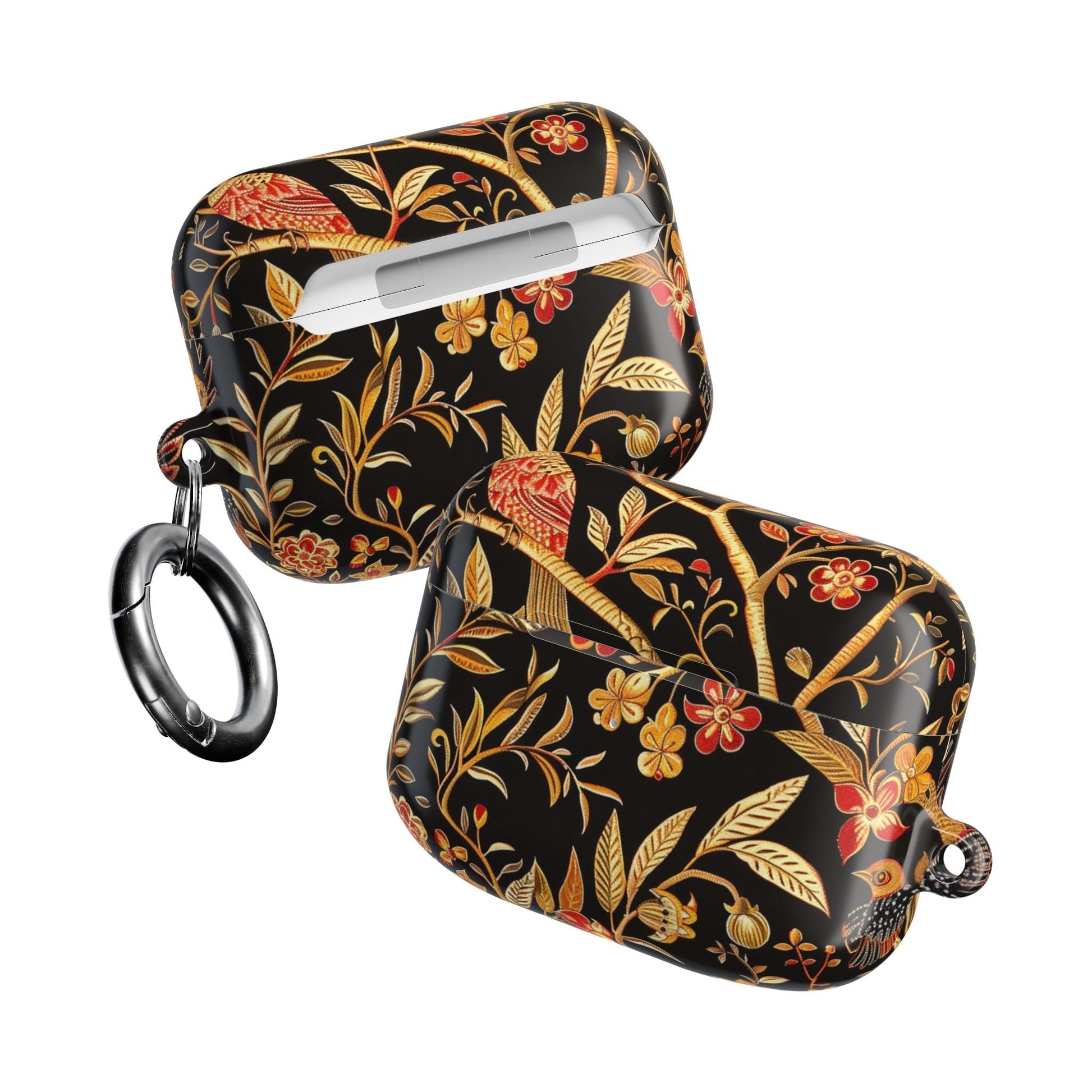 AirPod Case — Black & Gold Floral Bird Protective Case - DIGITAL X