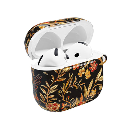 AirPod Case — Black & Gold Floral Bird Protective Case - DIGITAL X