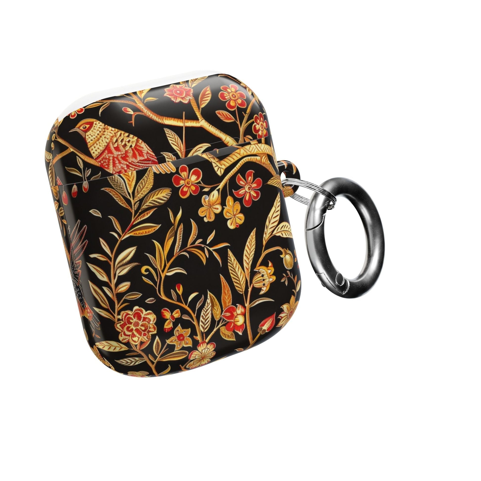 AirPod Case — Black & Gold Floral Bird Protective Case - DIGITAL X