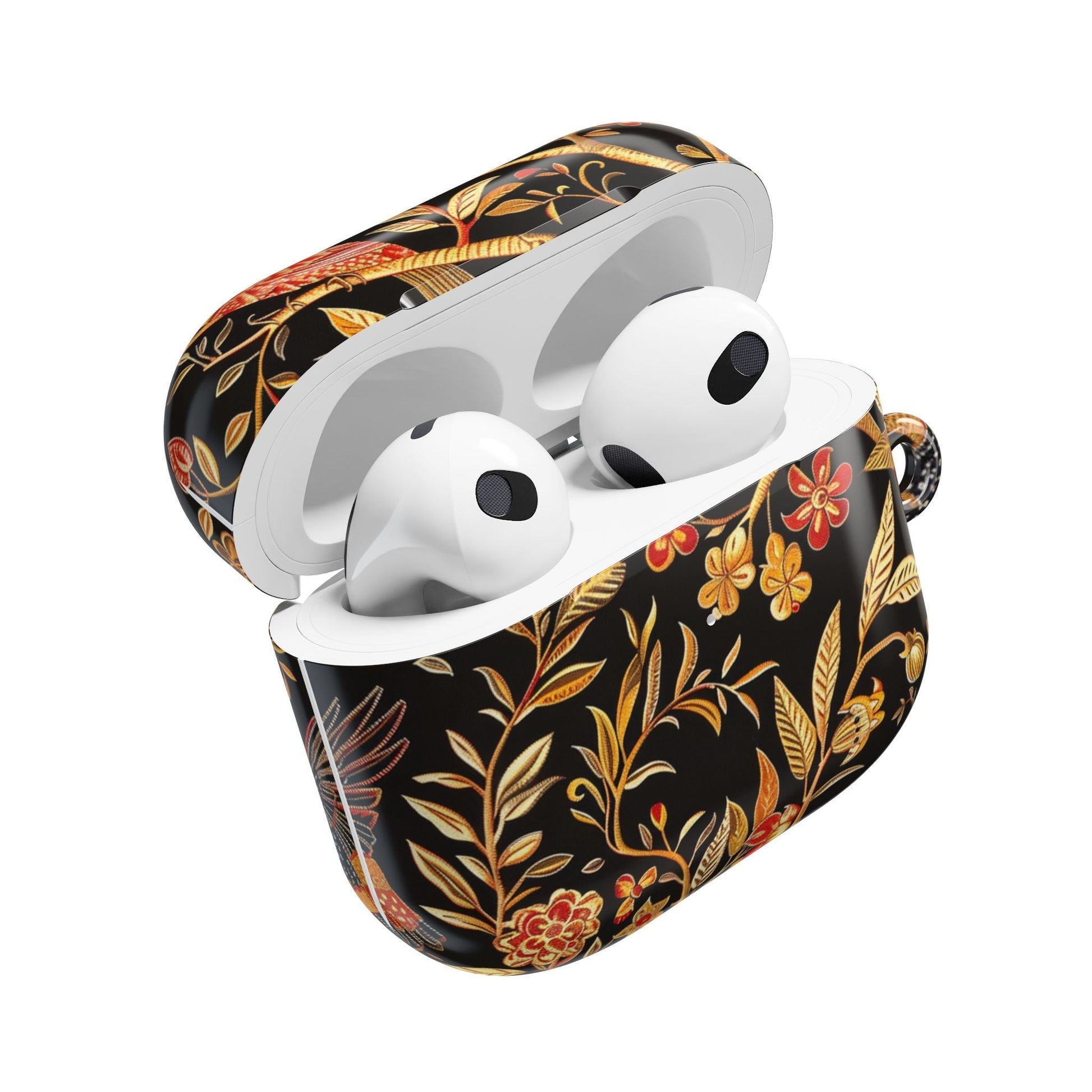 AirPod Case — Black & Gold Floral Bird Protective Case - DIGITAL X