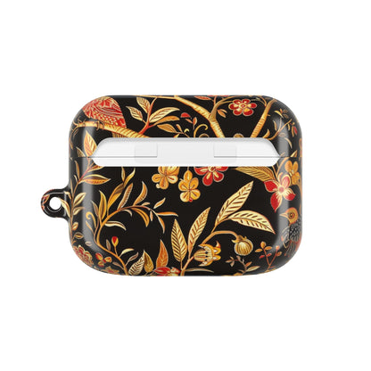 AirPod Case — Black & Gold Floral Bird Protective Case - DIGITAL X
