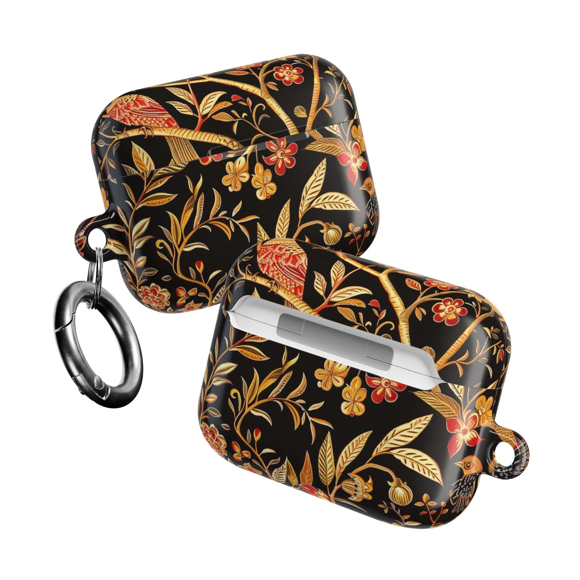 AirPod Case — Black & Gold Floral Bird Protective Case - DIGITAL X