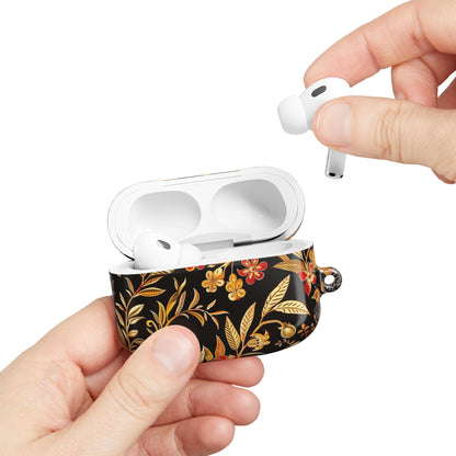 AirPod Case — Black & Gold Floral Bird Protective Case - DIGITAL X