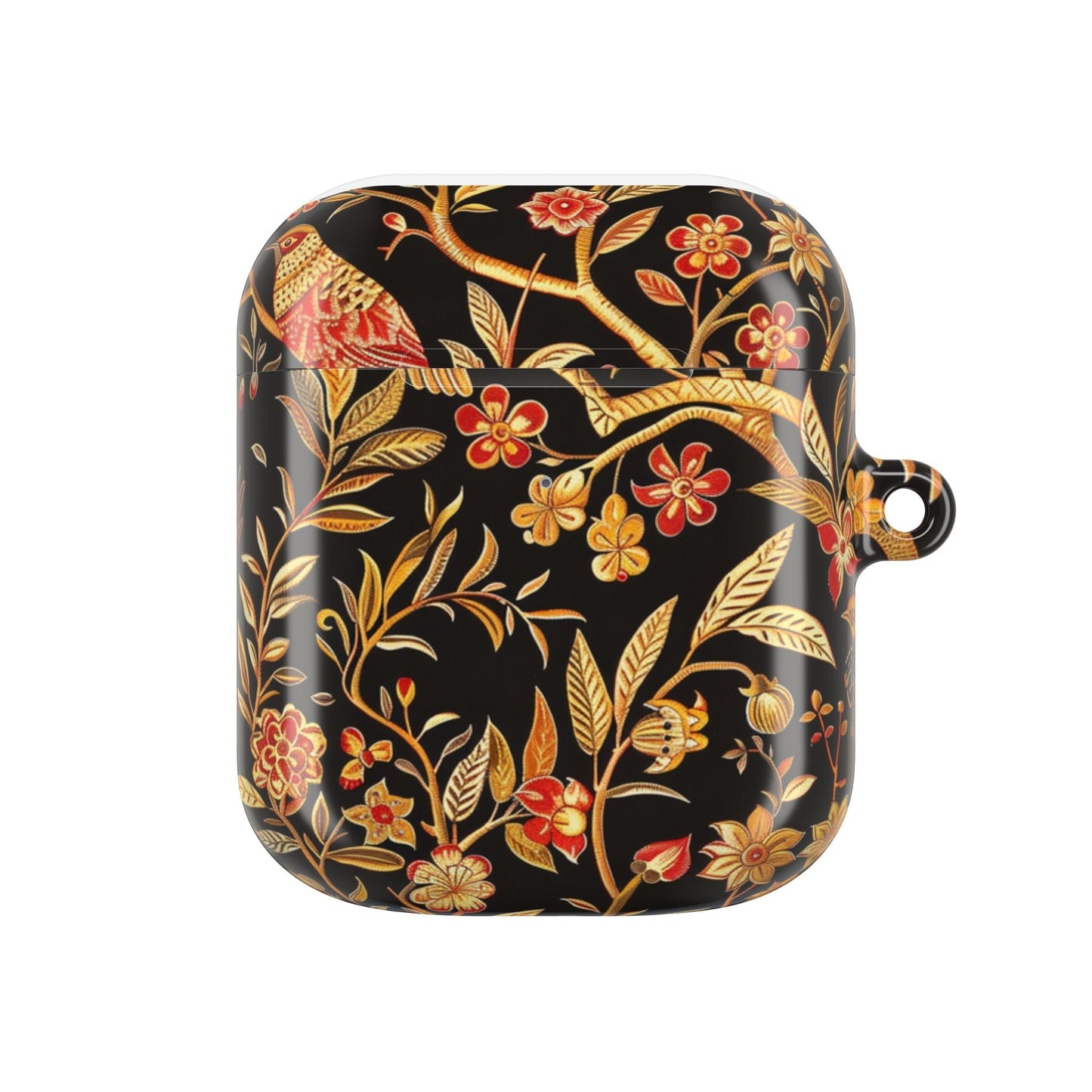 AirPod Case — Black & Gold Floral Bird Protective Case - DIGITAL X