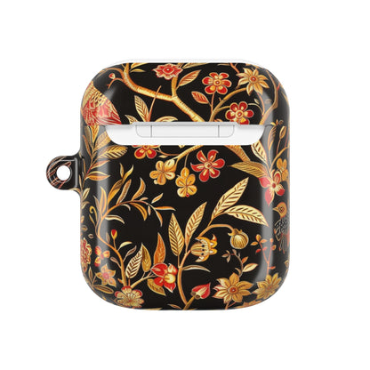 AirPod Case — Black & Gold Floral Bird Protective Case - DIGITAL X