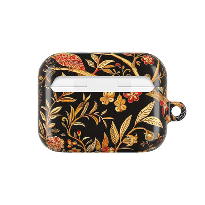 AirPod Case — Black & Gold Floral Bird Protective Case - DIGITAL X