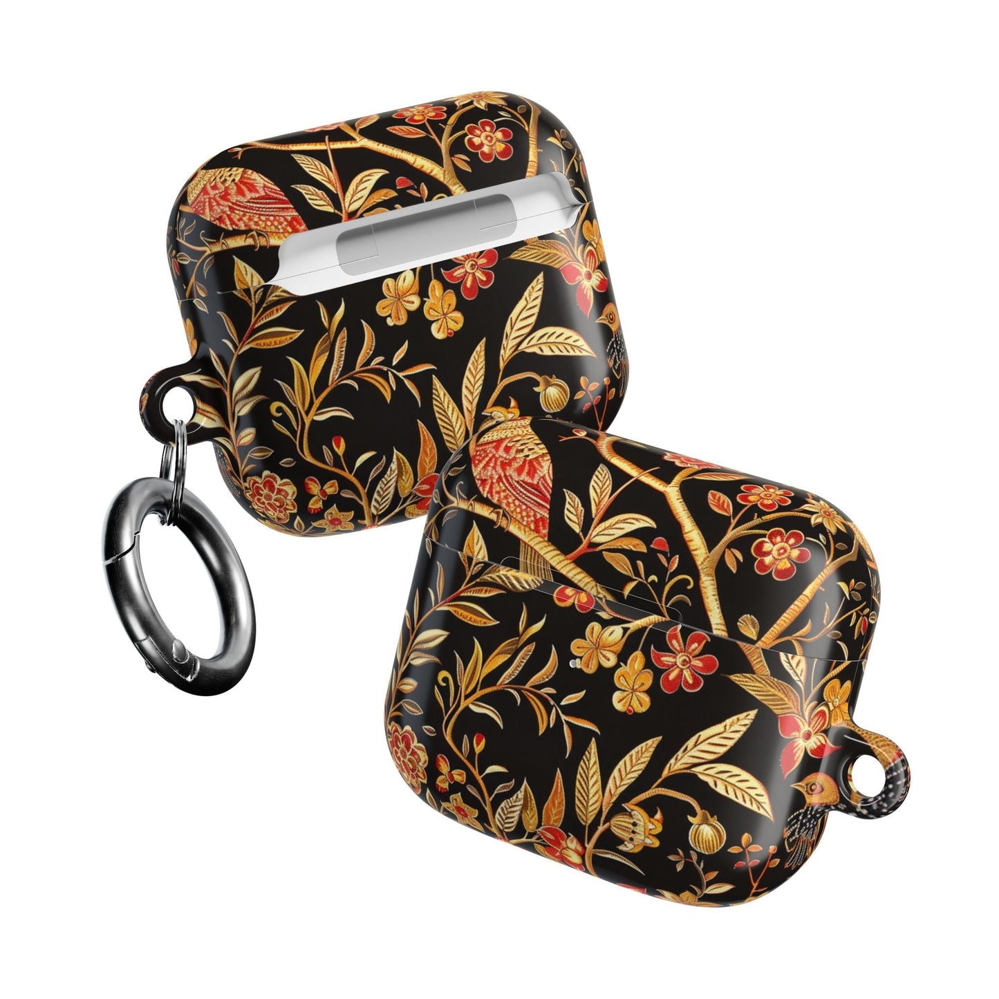 AirPod Case — Black & Gold Floral Bird Protective Case - DIGITAL X