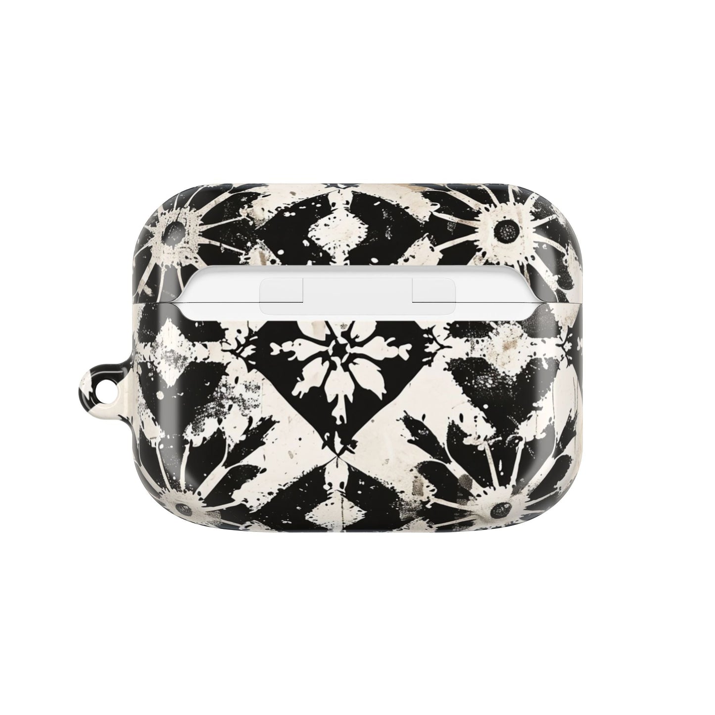 AirPod Case — Black & White Boho Tile Pattern Protective Cover - DIGITAL X