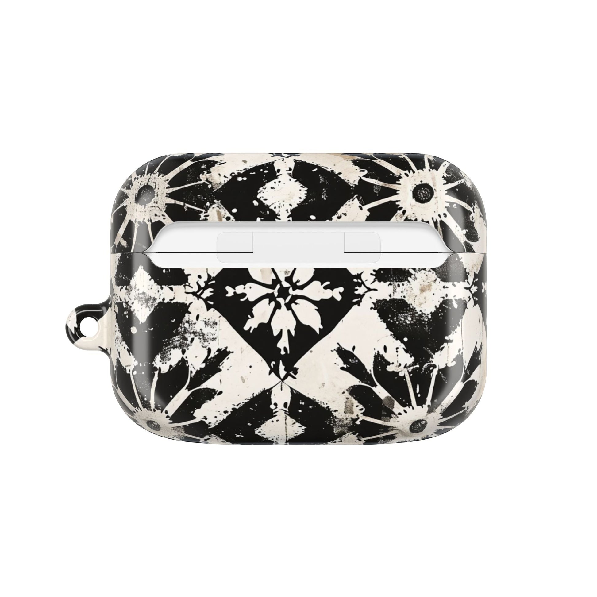 AirPod Case — Black & White Boho Tile Pattern Protective Cover - DIGITAL X