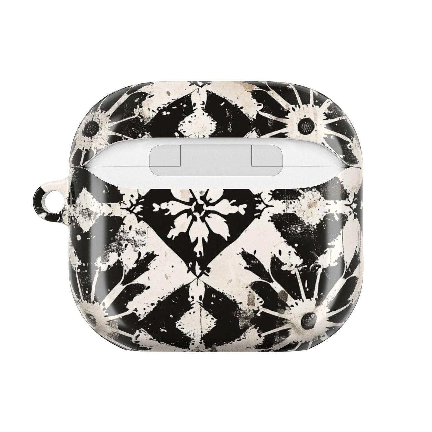 AirPod Case — Black & White Boho Tile Pattern Protective Cover - DIGITAL X