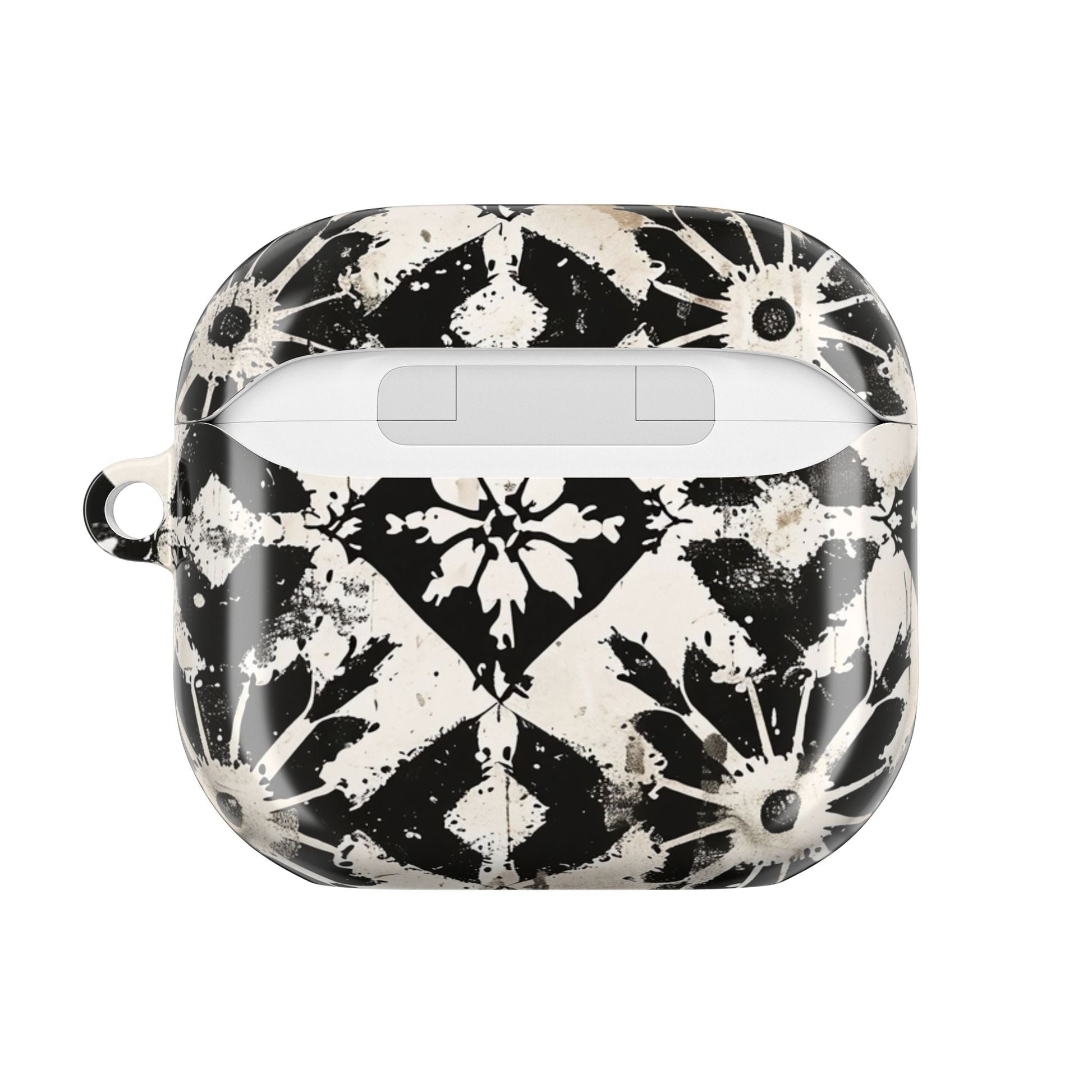 AirPod Case — Black & White Boho Tile Pattern Protective Cover - DIGITAL X