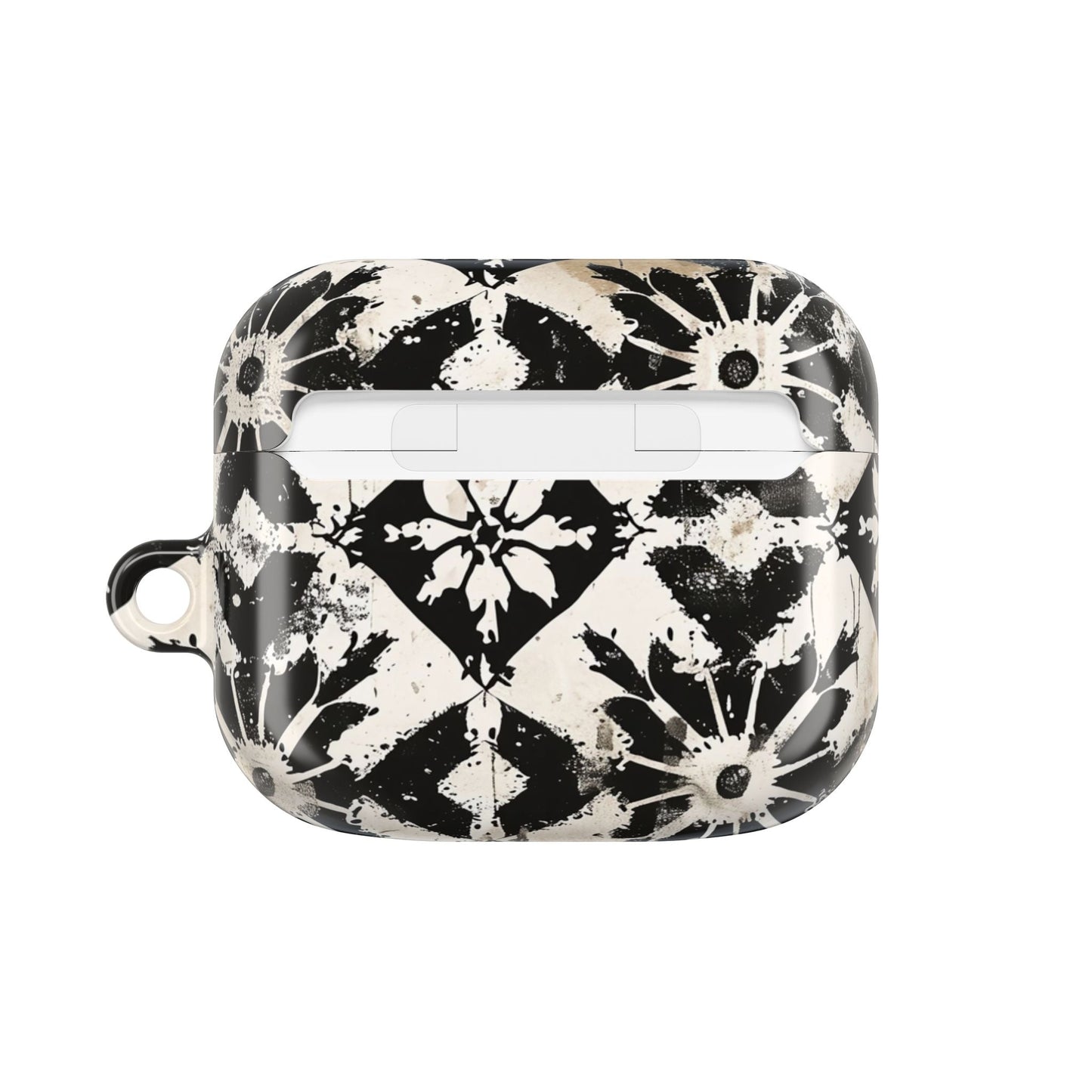 AirPod Case — Black & White Boho Tile Pattern Protective Cover - DIGITAL X