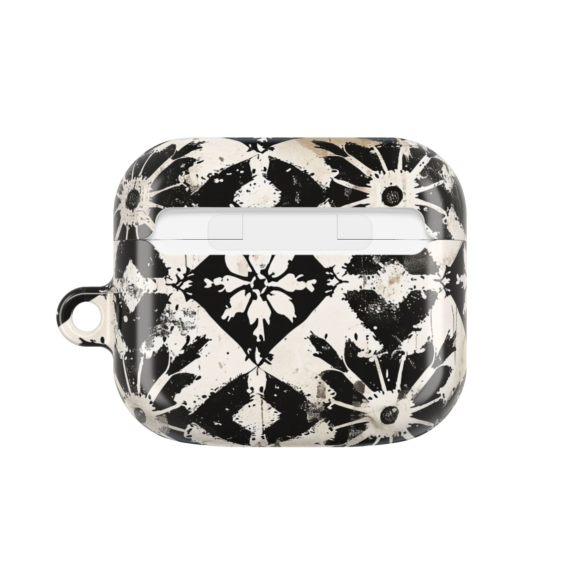 AirPod Case — Black & White Boho Tile Pattern Protective Cover - DIGITAL X