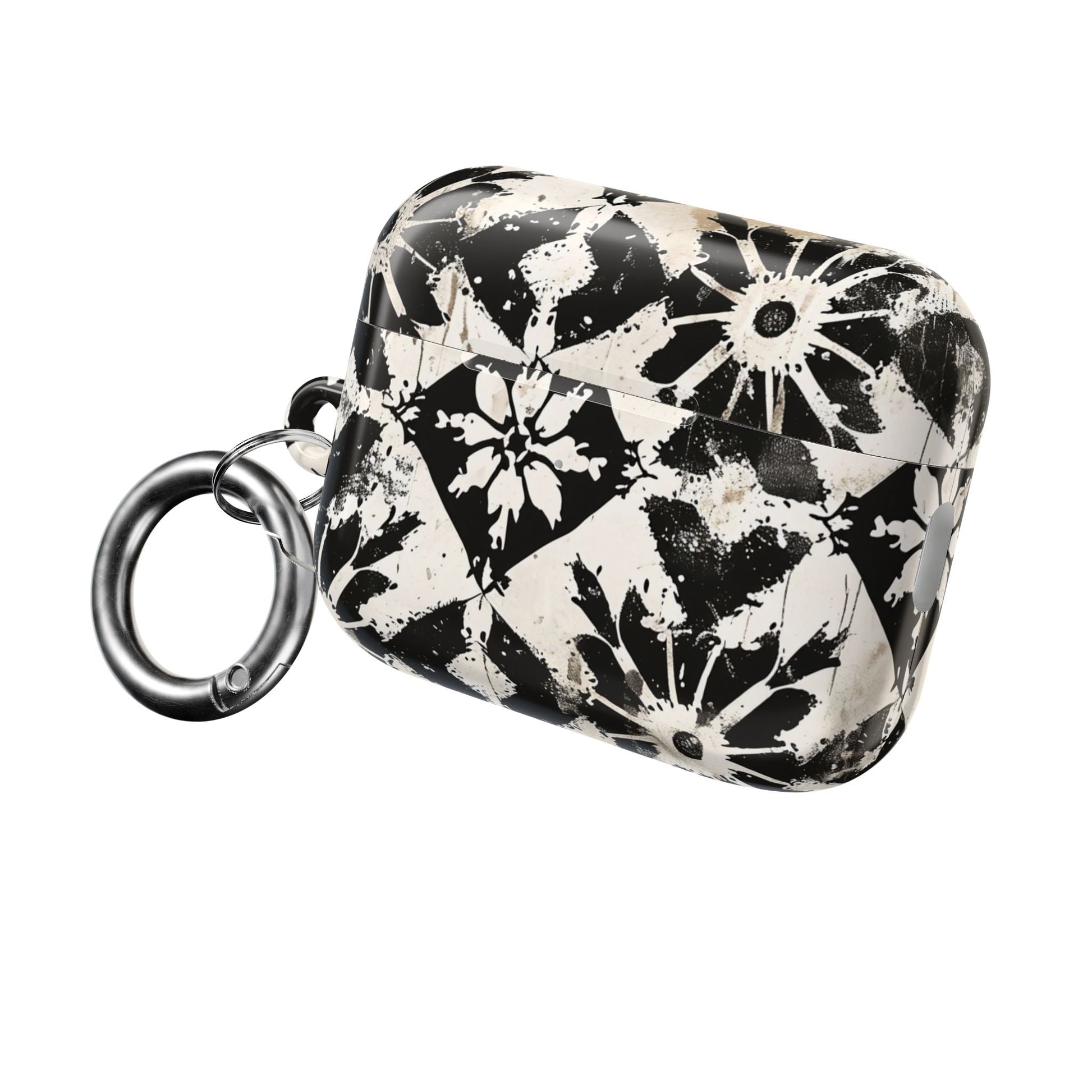 AirPod Case — Black & White Boho Tile Pattern Protective Cover - DIGITAL X