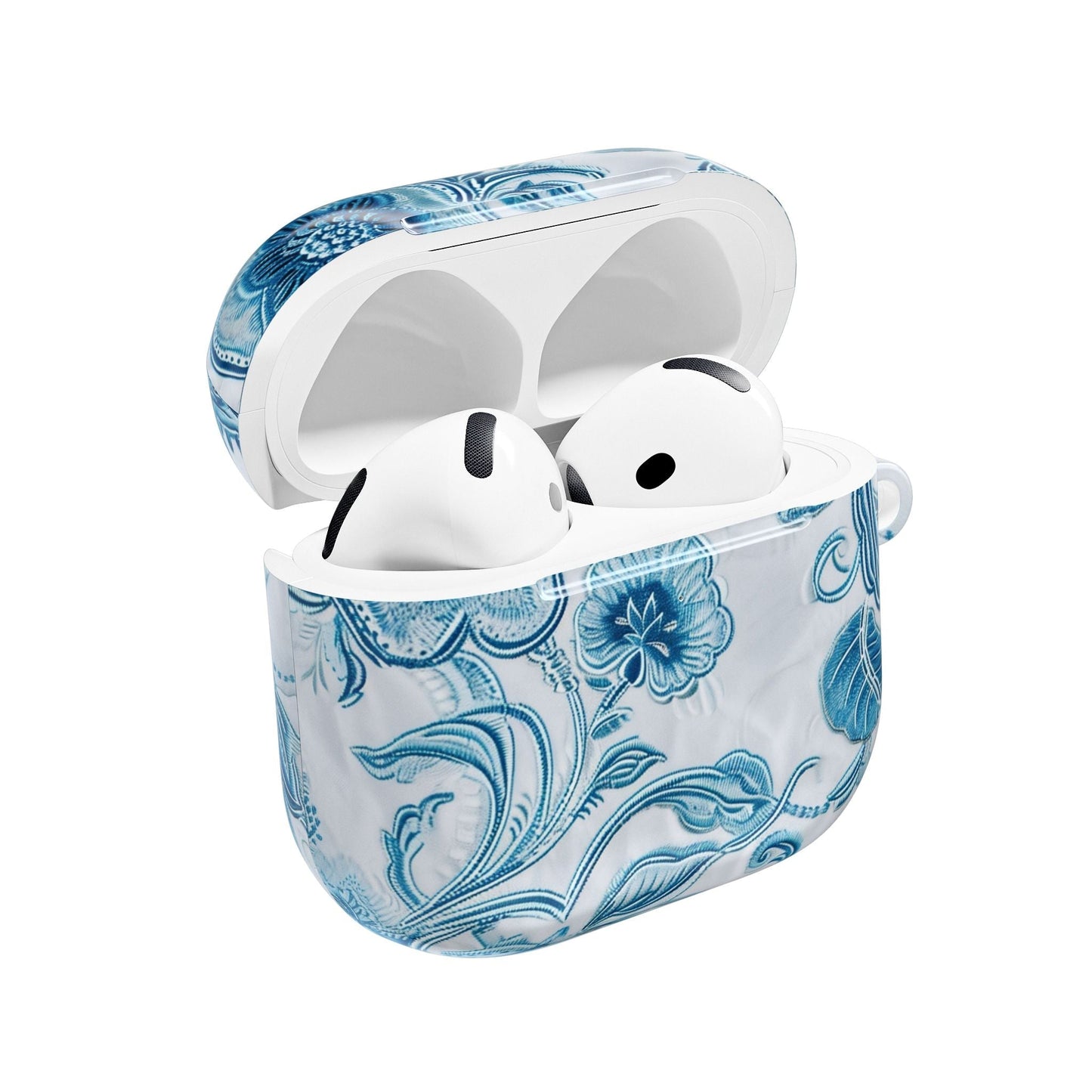 AirPod Case — Blue Floral Ceramic Pattern Protective Cover - DIGITAL X