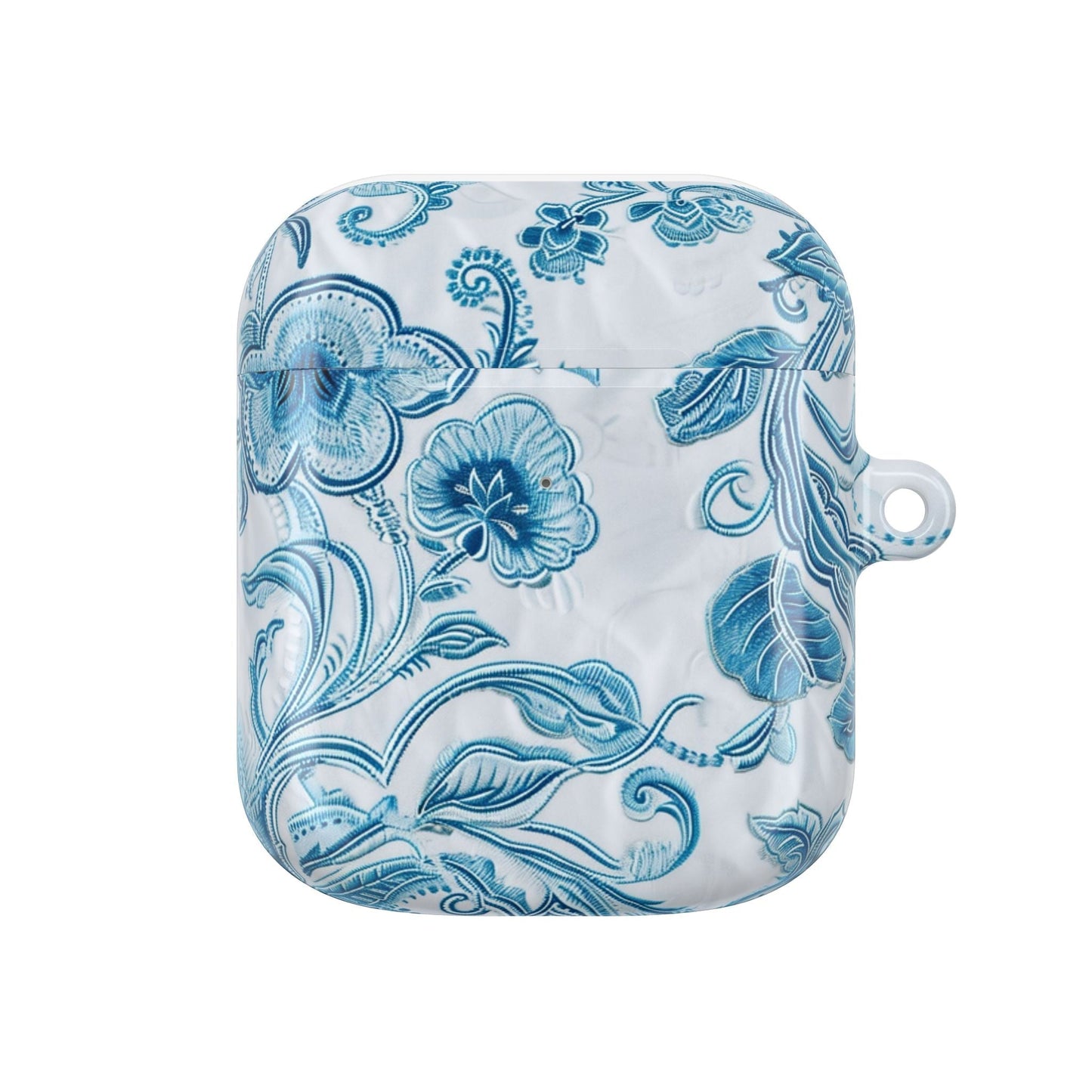 AirPod Case — Blue Floral Ceramic Pattern Protective Cover - DIGITAL X