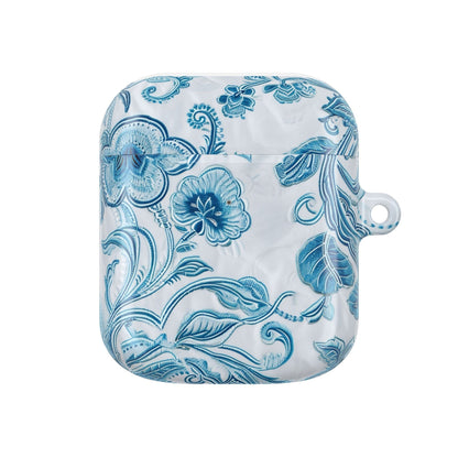 AirPod Case — Blue Floral Ceramic Pattern Protective Cover - DIGITAL X