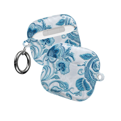 AirPod Case — Blue Floral Ceramic Pattern Protective Cover - DIGITAL X