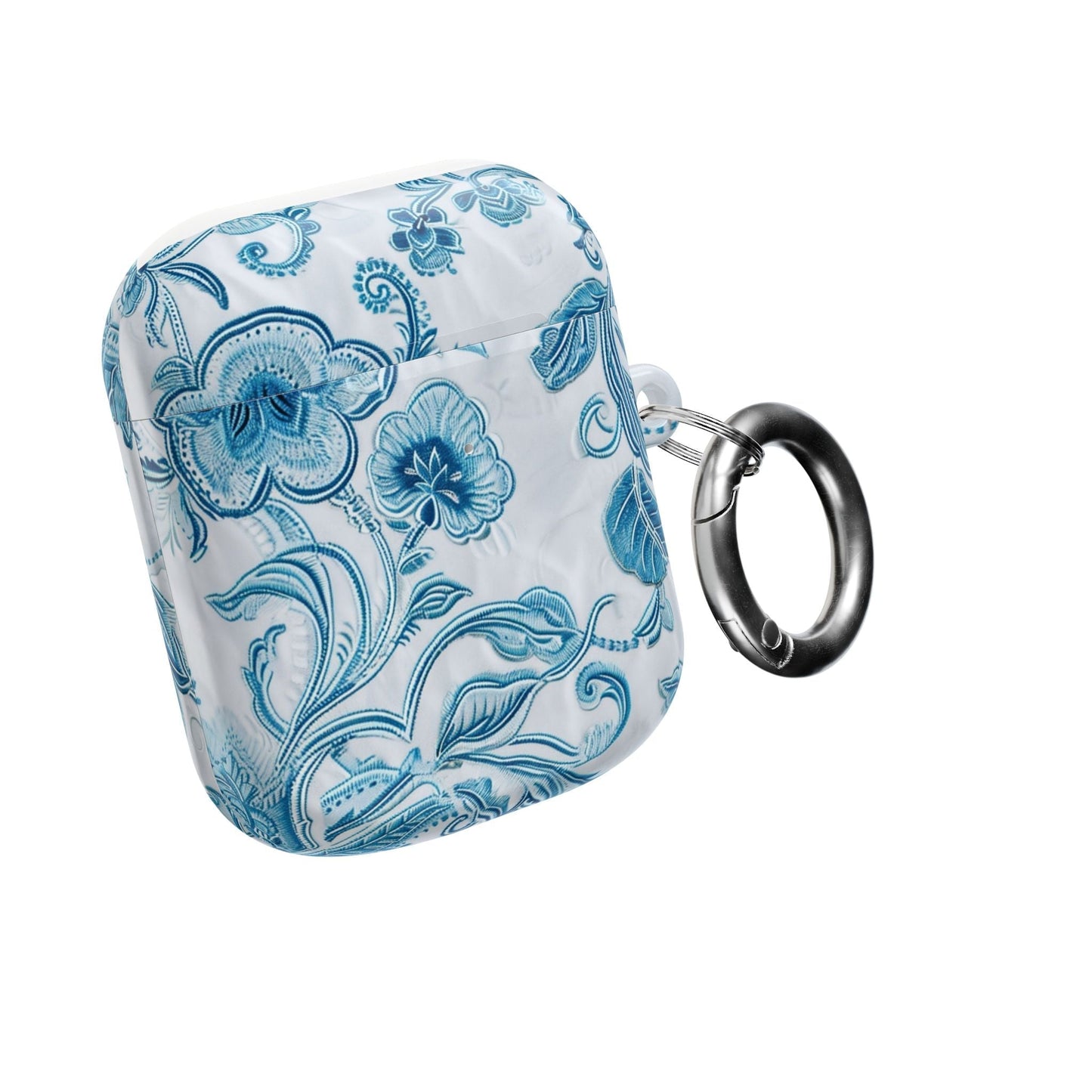 AirPod Case — Blue Floral Ceramic Pattern Protective Cover - DIGITAL X