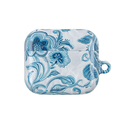 AirPod Case — Blue Floral Ceramic Pattern Protective Cover - DIGITAL X