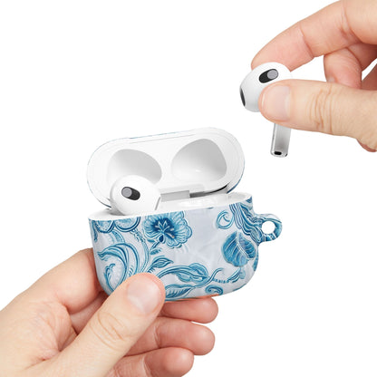 AirPod Case — Blue Floral Ceramic Pattern Protective Cover - DIGITAL X