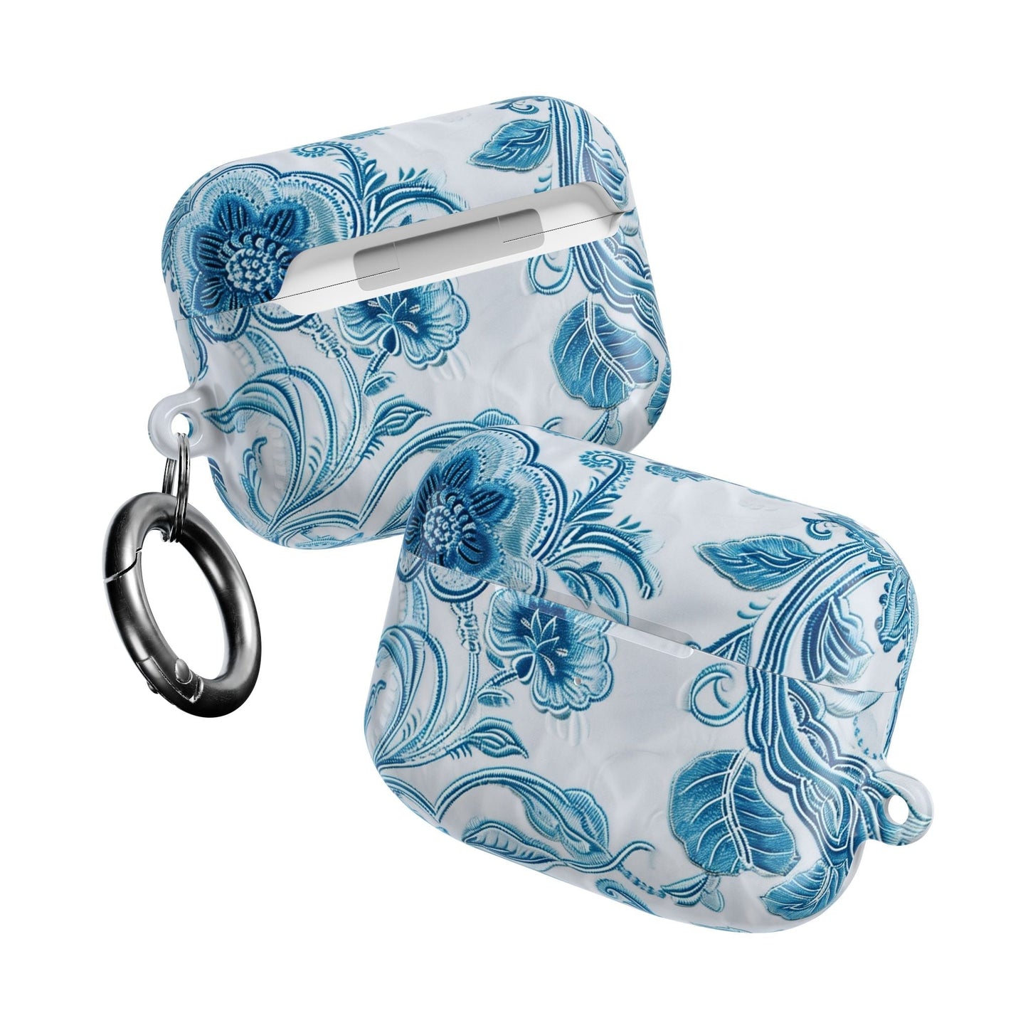 AirPod Case — Blue Floral Ceramic Pattern Protective Cover - DIGITAL X
