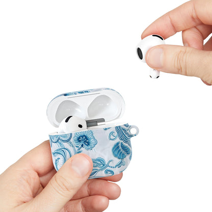 AirPod Case — Blue Floral Ceramic Pattern Protective Cover - DIGITAL X