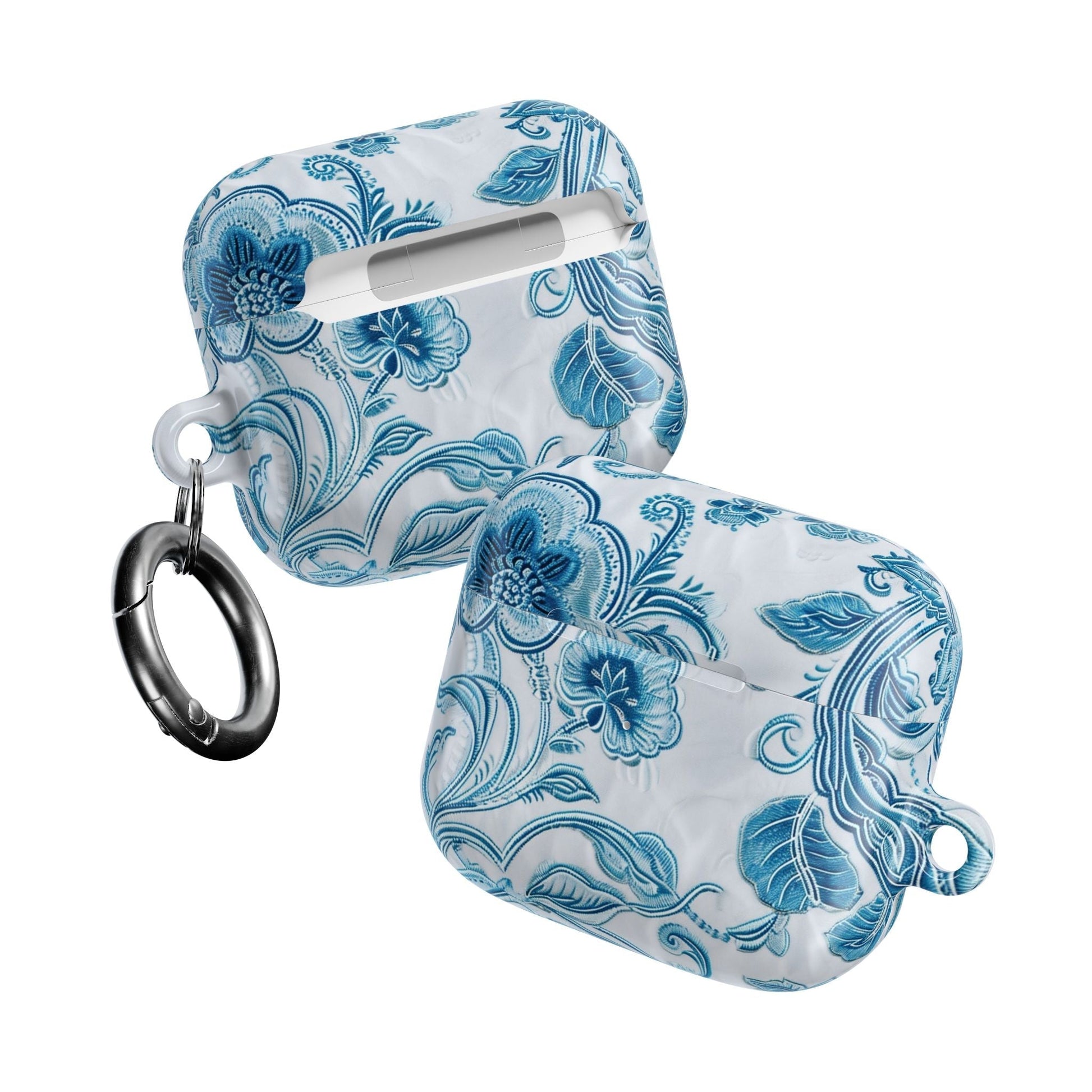 AirPod Case — Blue Floral Ceramic Pattern Protective Cover - DIGITAL X