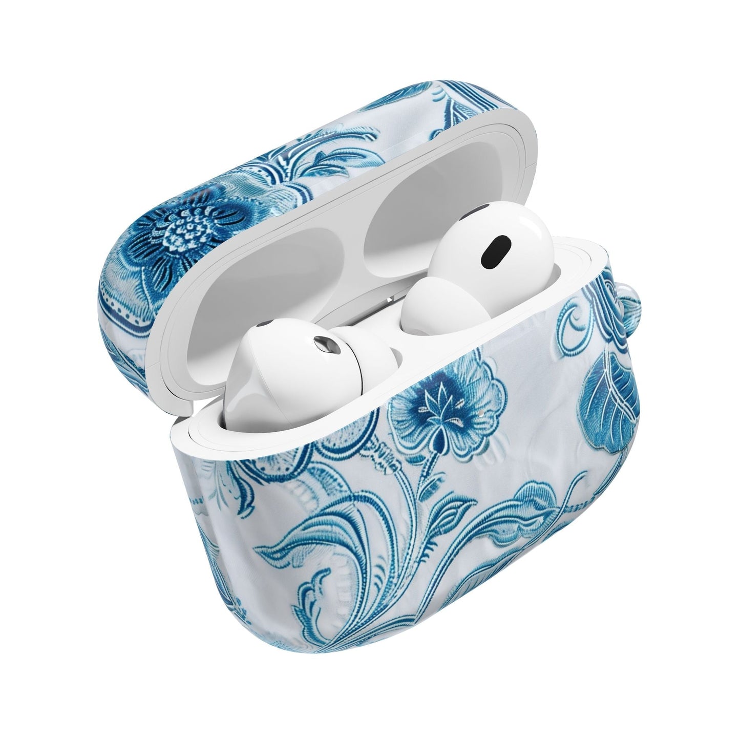 AirPod Case — Blue Floral Ceramic Pattern Protective Cover - DIGITAL X