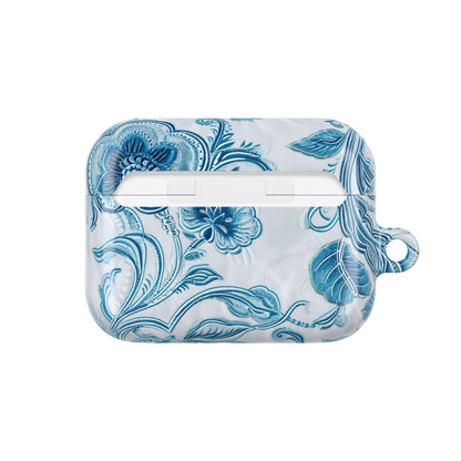 AirPod Case — Blue Floral Ceramic Pattern Protective Cover - DIGITAL X